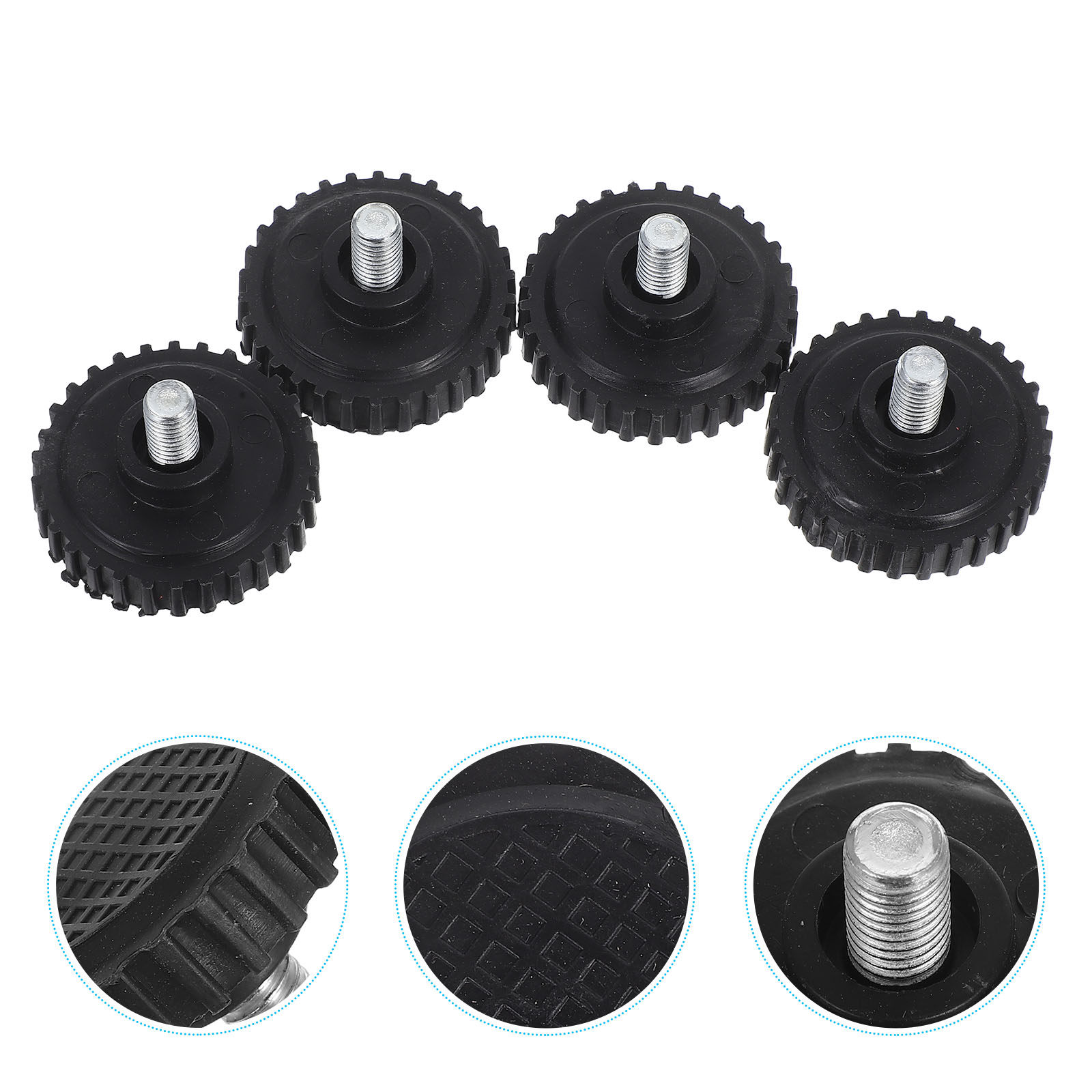 Body Jewelry Universe - 4Pcs Universal Scale Feet Stainless Steel