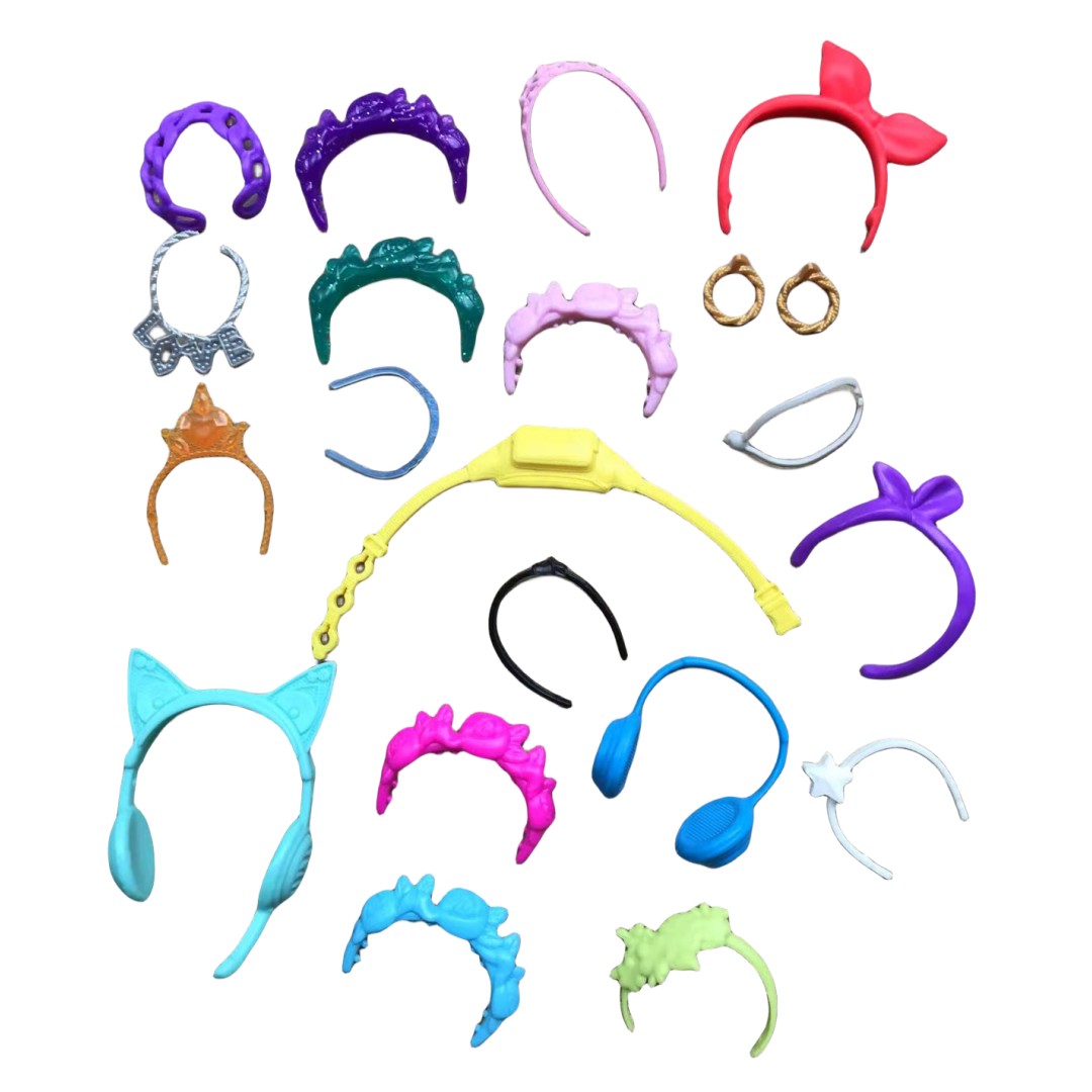Body Jewelry Necklace - Multi-Shape Doll Headband Earrings Necklace Watch