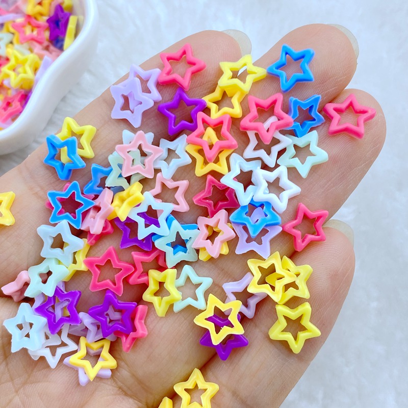 100Pcs New Cute Mini 8mm Macar - Star Flat Back recension och pris