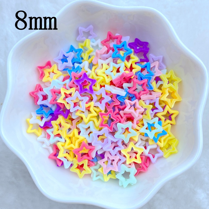 100Pcs New Cute Mini 8mm Macar - Star Flat Back recension och pris