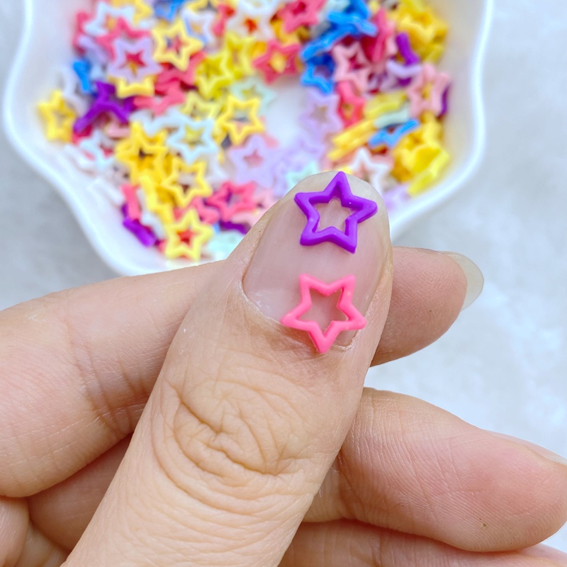 100Pcs New Cute Mini 8mm Macar - Star Flat Back recension och pris