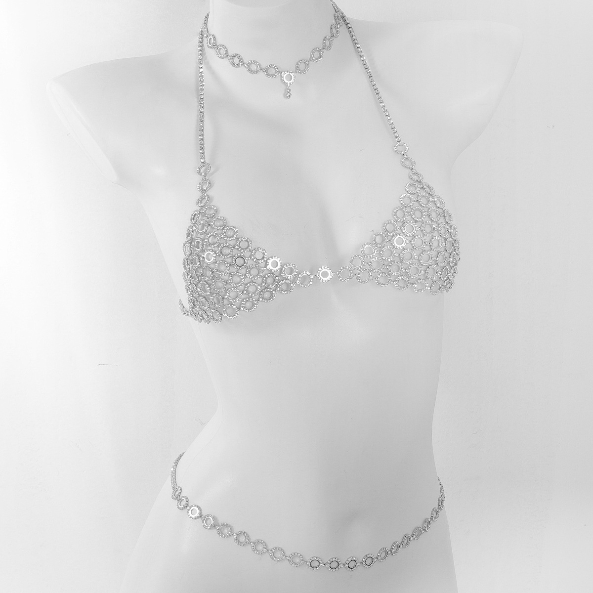 Fashionable Circular Splicing  - Body Jewelry Necklace recension och pris
