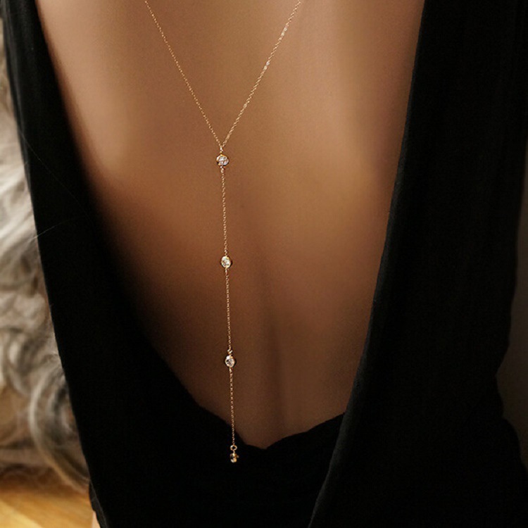 New Rhinestone Sexy Women's Ba - Body Jewelry Necklace recension och pris
