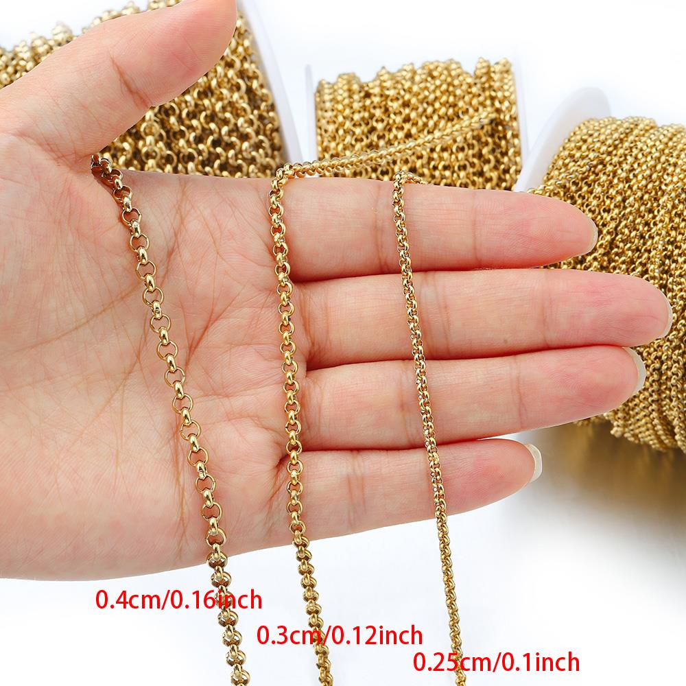 1 Meter 2-4mm Stainless Steel  - Body Jewelry Necklace recension och pris