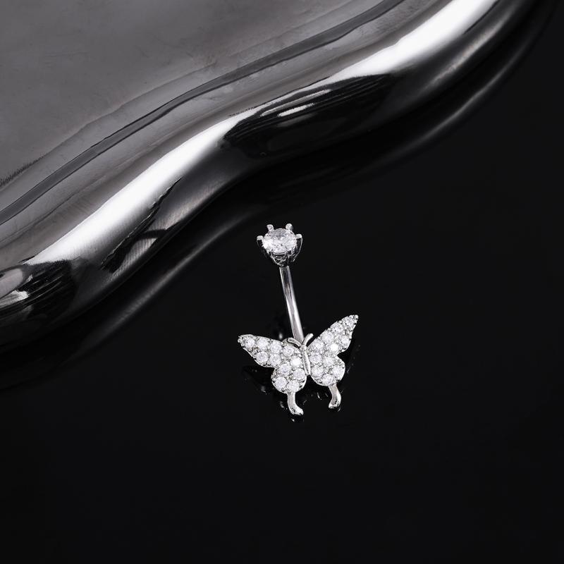 Butterfly Zircon Belly Button  - Body Jewelry Universe recension och pris