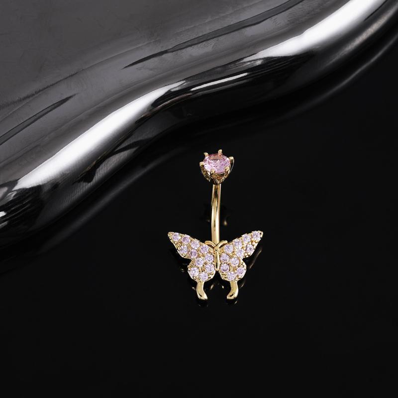 Butterfly Zircon Belly Button  - Body Jewelry Universe recension och pris