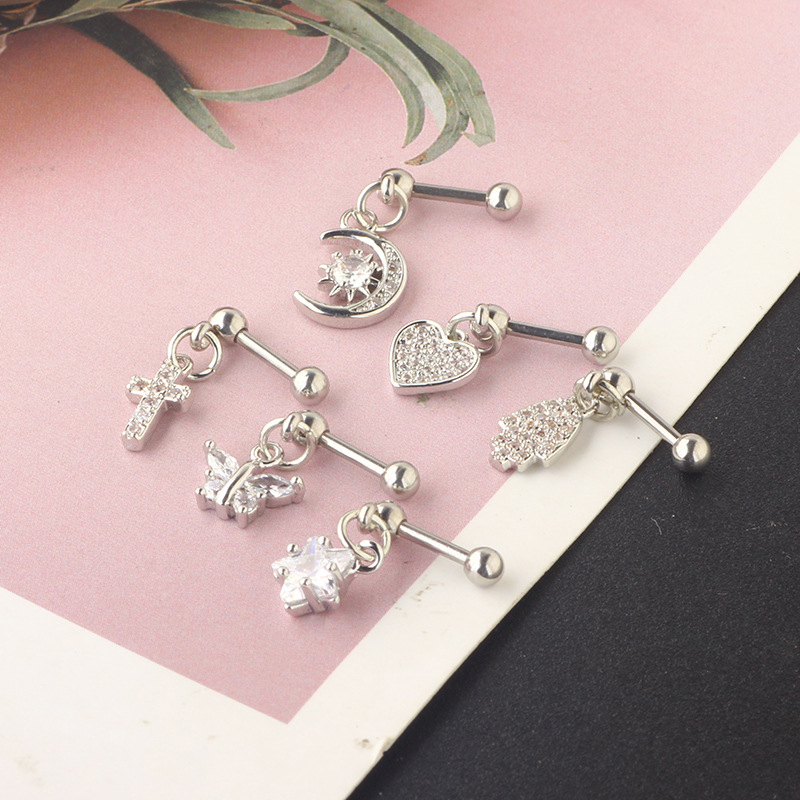 (.) Zircon Earrings Helix Ear  - Helix Cartilage Ring recension och pris