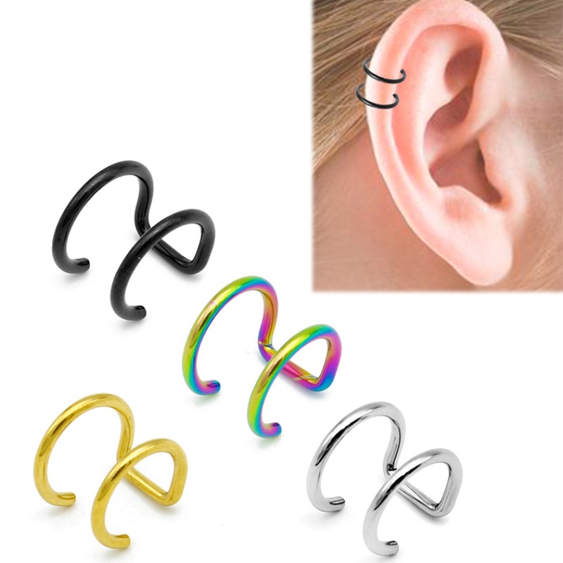 2Pcs 316L Stainless Steel Clip - Helix Cartilage Ring recension och pris