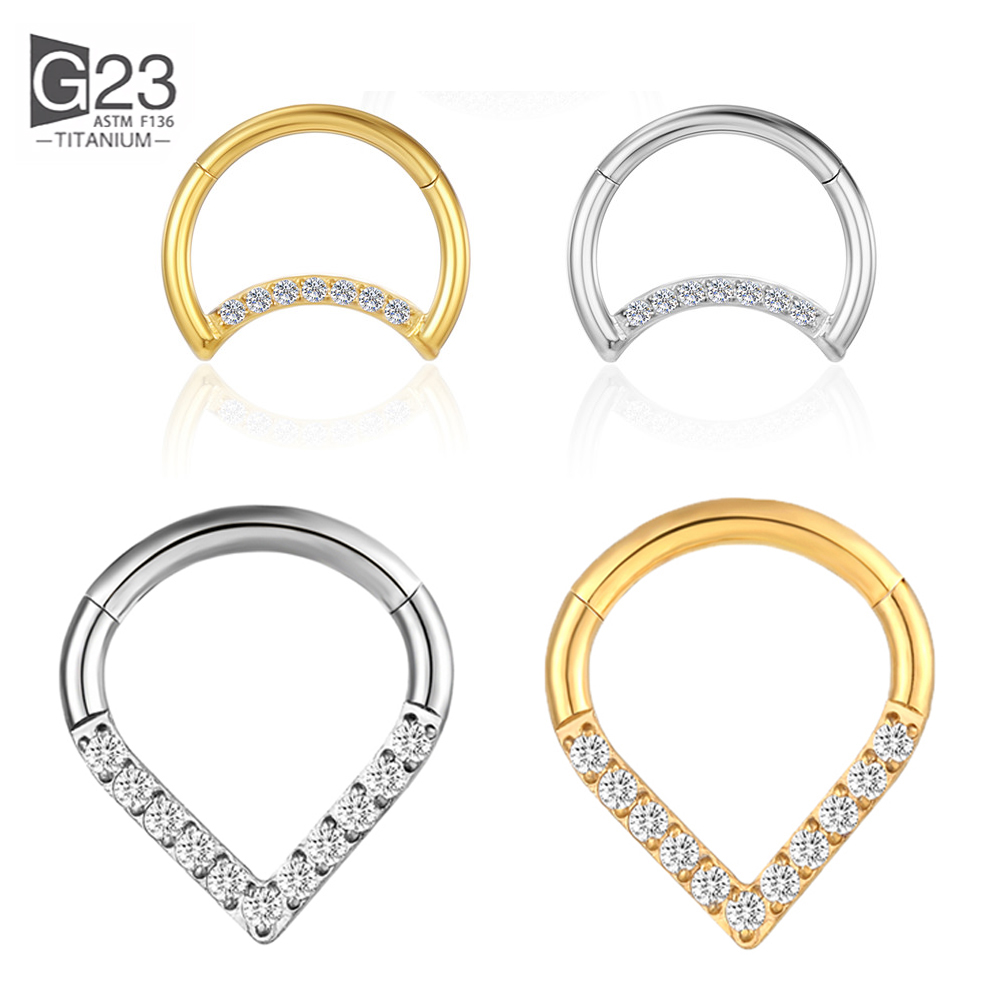 F136 Titanium Hinged Tear Drop - Helix Cartilage Ring recension och pris
