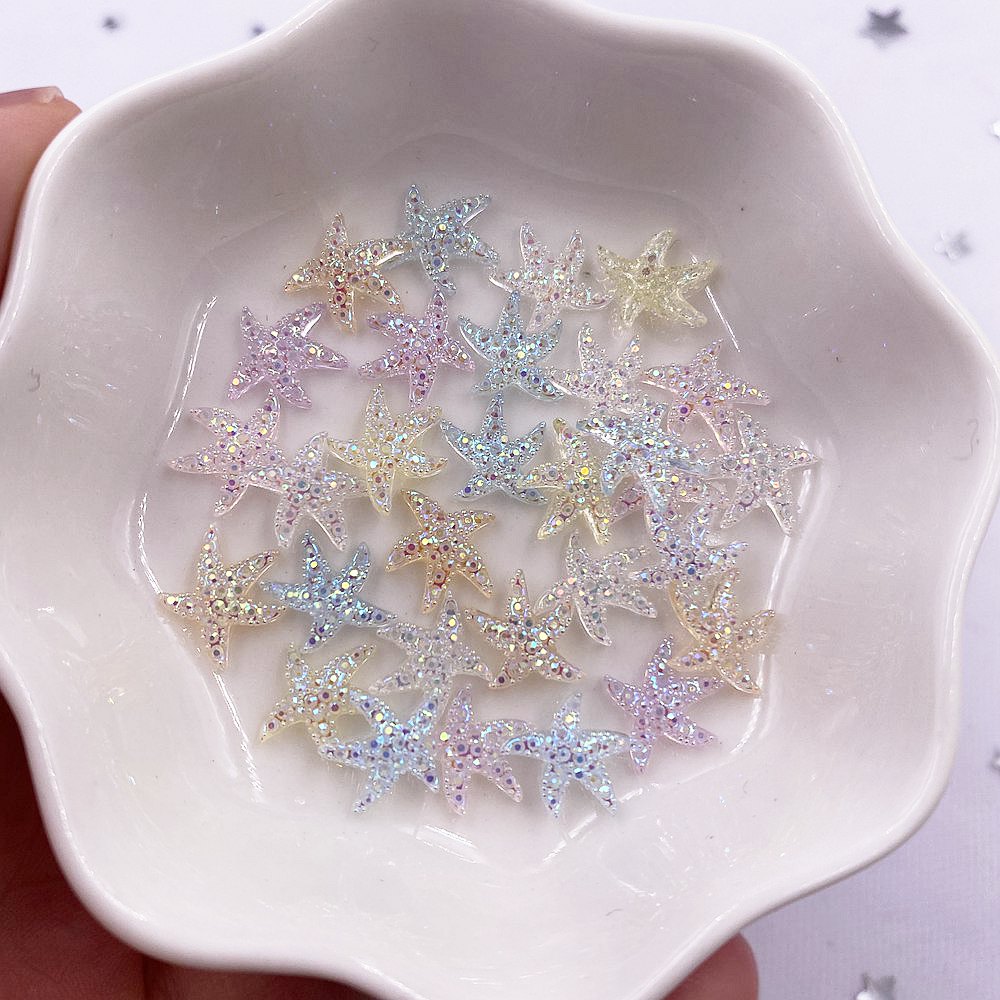 10mm Mini Shiny Star Nail Art  - Star Flat Back recension och pris