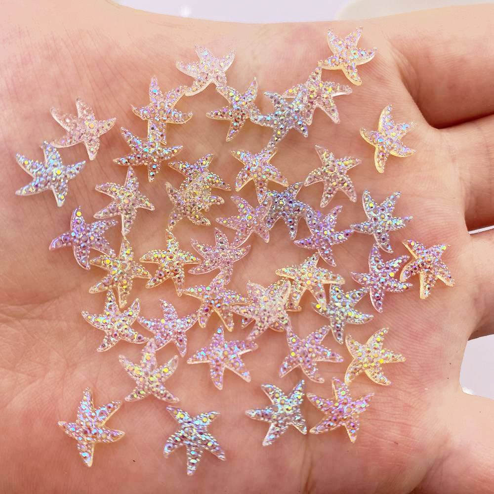 10mm Mini Shiny Star Nail Art  - Star Flat Back recension och pris