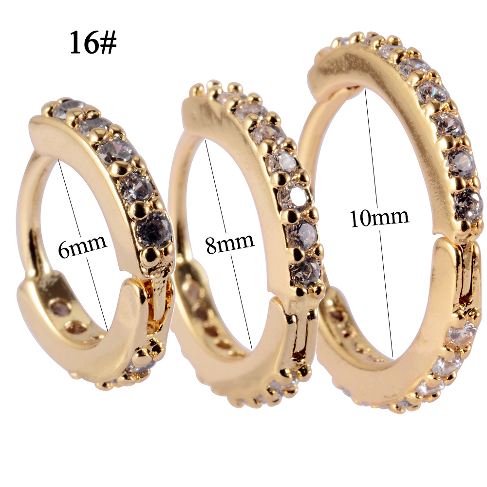 1PC Gold Plated Silver Color E - Helix Cartilage Ring recension och pris