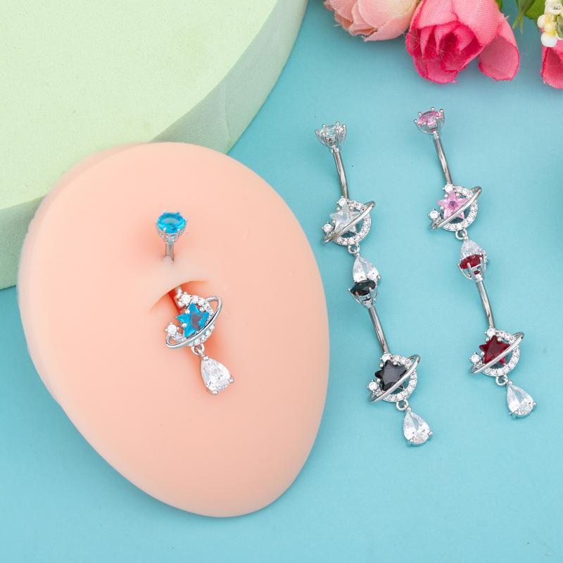 Crystal Dangle Belly Button Ri - Body Jewelry Universe recension och pris