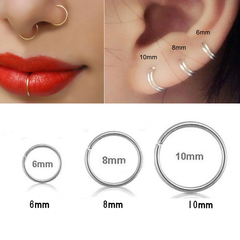 925 silver nose ring lip ring  - Helix Cartilage Ring recension och pris
