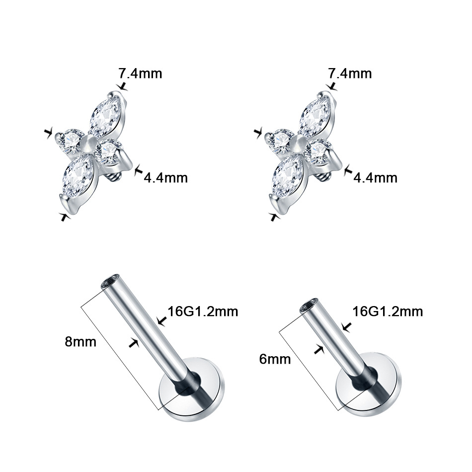 1PC G23 Titanium Labret Pierci - Helix Cartilage Ring recension och pris