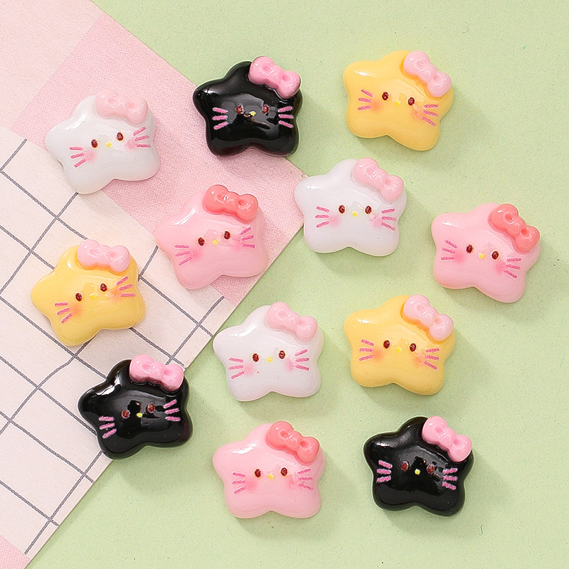 20Pcs New Cute Resin Mini cart - Star Flat Back recension och pris