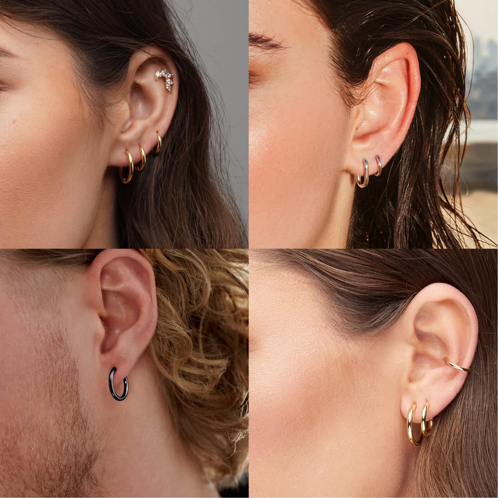 9/11/13/15/20/25mm Solid Silve - Helix Cartilage Ring recension och pris