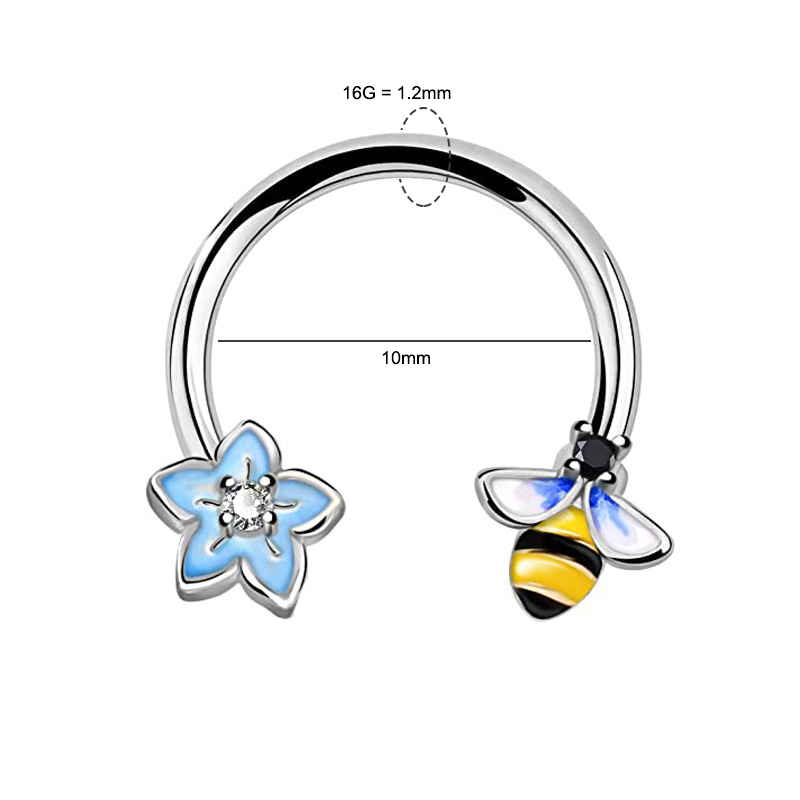 16G Septum Ring Daith Piercing - Helix Cartilage Ring recension och pris