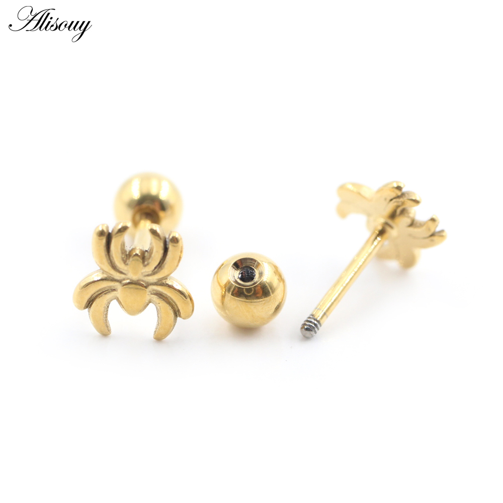 2PC Titanium Cross Spider Snak - Helix Cartilage Ring recension och pris