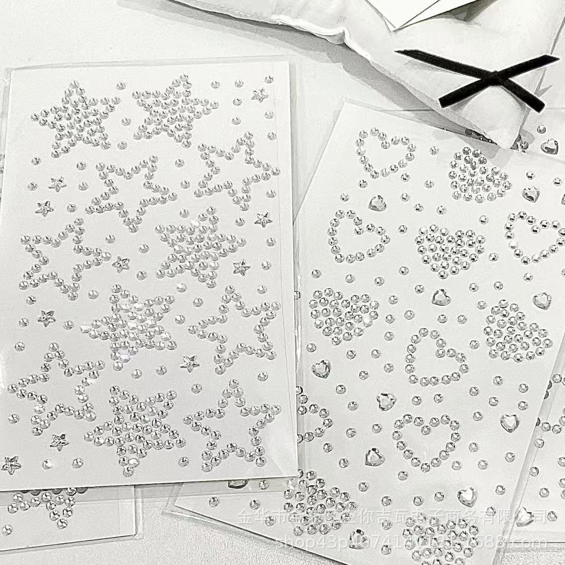 Silver Star Heart Rhinestone S - Star Flat Back recension och pris