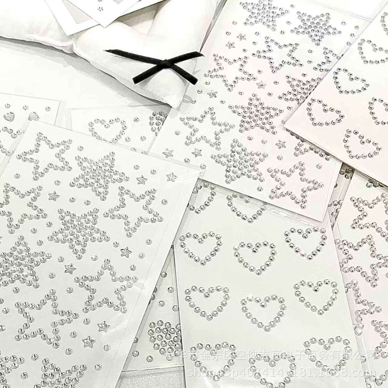 Silver Star Heart Rhinestone S - Star Flat Back recension och pris