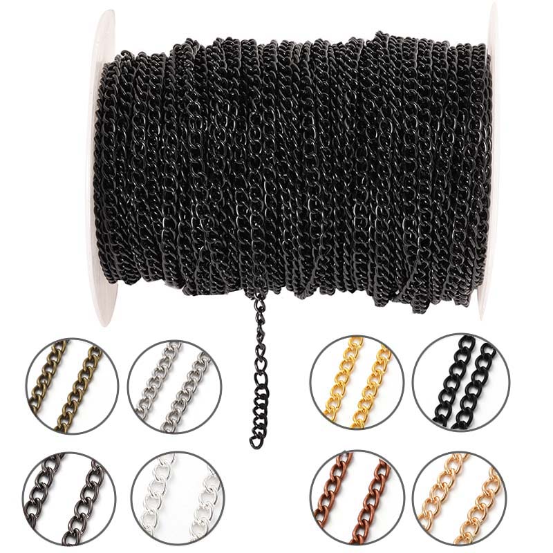 2Meters 2.5/3.5/4.5mm Metal Fl - Body Jewelry Necklace recension och pris