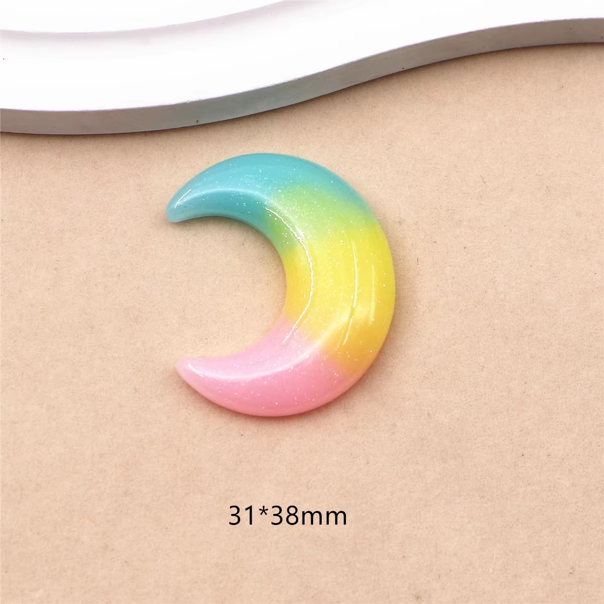 10pcs Adorable Resin Glitter F - Star Flat Back recension och pris