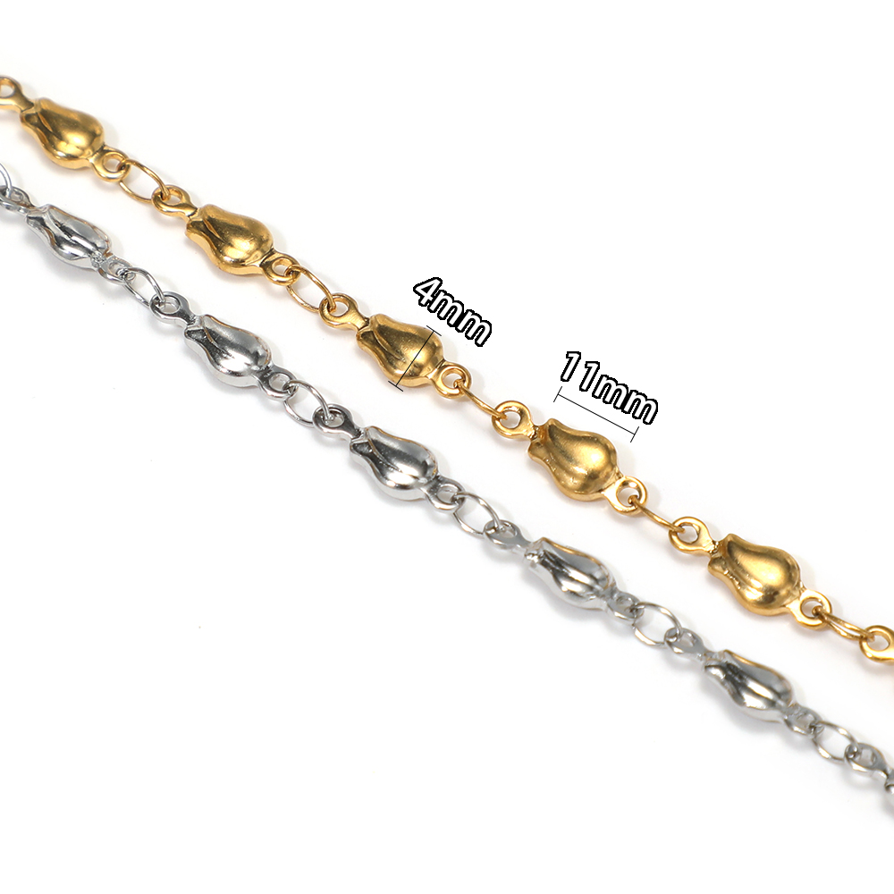 1 Meter Stainless Steel Flower - Body Jewelry Necklace recension och pris