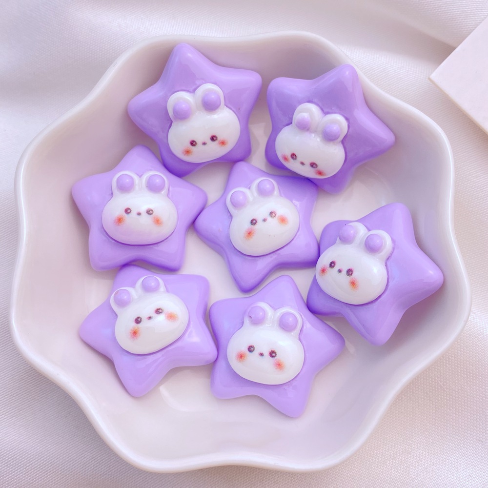 10Pcs New Cute Resin 22mm Cart - Star Flat Back recension och pris